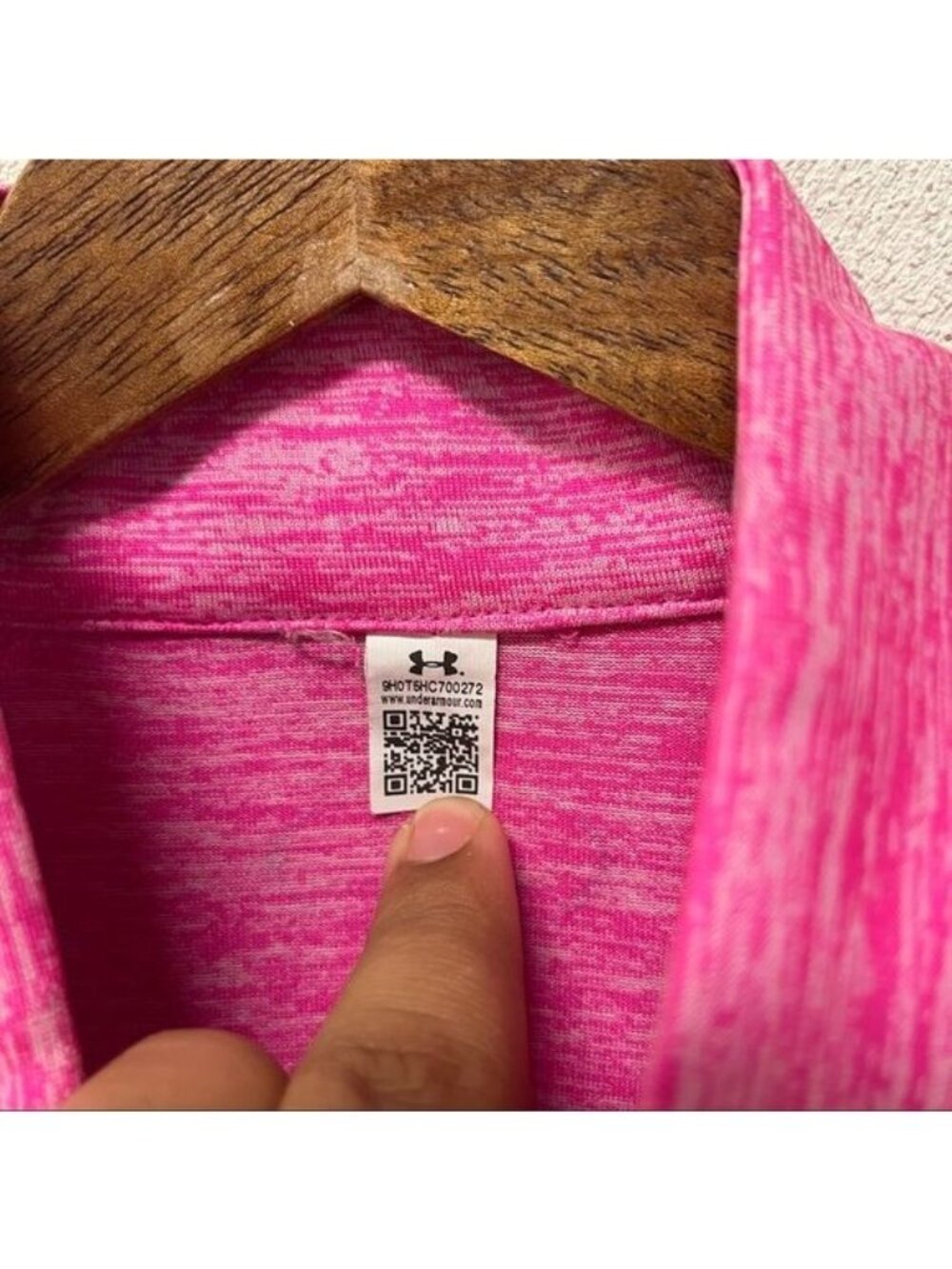 Under Armour Women’s 1/2 Zip Long Sleeve Athletic Pullover In Pink Sz M - Picture 2 of 4